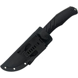 Takumitak Exit Point Black Smooth G10 D2 Steel Fixed Blade Knife F211SW