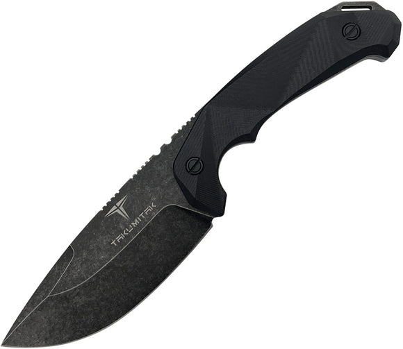 Takumitak Companion Black Smooth G10 D2 Steel Fixed Blade Knife F212SW