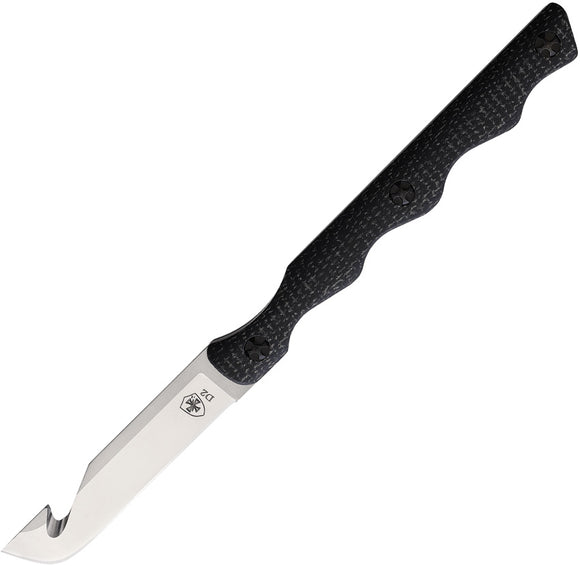 Templar Knife Black Micarta D2 Steel Drop Pt Fixed Blade Neck Knife NTKR322