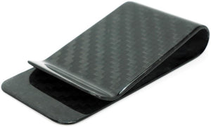 Bastion Carbon Fiber Money Clip Premium Pure 3K Black Cash Organizer