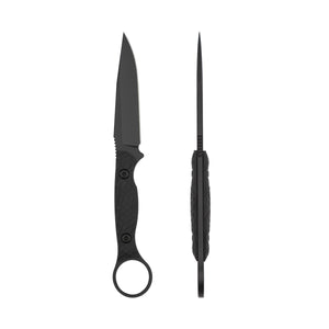 Toor Knives Anaconda Shadow Black G10 CPM-S35VN Fixed Blade Knife w/ Sheath 0738