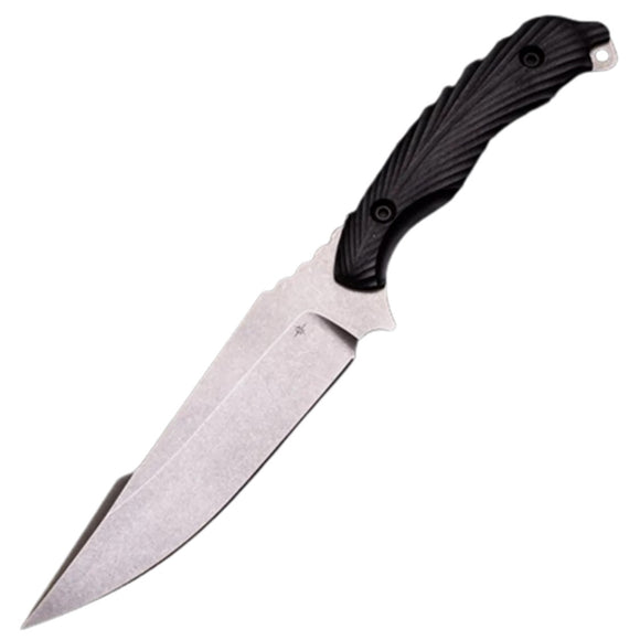 Toor Knives Raven Fixed Blade Knife Black Ebony Wood CPM-3V w/ Sheath 1874