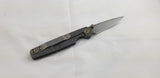 Toor Knives Suitor Framelock Stonewash Titanium Folding CPM-154 Knife 4034