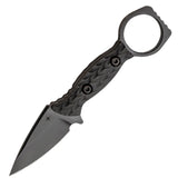 Toor Knives Viper Fixed Blade Knife Shadow Black G10 D2 Steel w/ Sheath 5394