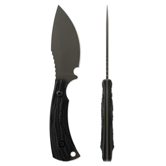 Tor Blade Toor Knives Vellum Spanish Moss Fixed Blade Skinner Knife 6226 ...