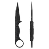 Toor Jank Shank 7" G10 Carbon Black Fixed Blade Knife + Kydex 7410