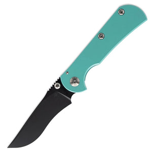 Toor Knives Chasm R Framelock Teal Titanium Folding CPM-154 Pocket Knife 7474