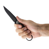 Toor Anaconda Stealth G10 Black S35Vn Fixed Blade Knife + Sheath 7733