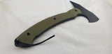 Toor Knives 11" Tomahawk Muted Sage D2 + Kydex Sheath 7906