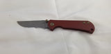 Toor Knives Chasm Framelock Ruby Red Titanium Folding CPM-154 Pocket Knife 9634