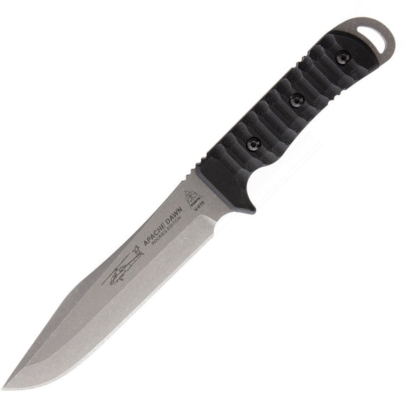 TOPS Apache Dawn Rockies Edition Fixed Steel Blade Black G10 Handle Knife APAD02