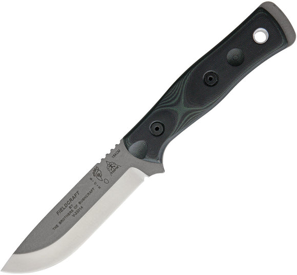 TOPS Fieldcraft Brothers of Bushcraft Fixed Hunter Blade Green Knife BROS154GB