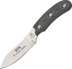 TOPS Bird & Trout Fixed Stainless Blade Allen Jensen Gray Handle Knife BTK02