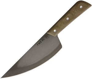 TOPS 12.75" Frog Market Special XL Fixed Steel Blade OD Green Handle Knife FMSXL