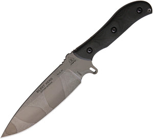 TOPS Silent Hero Black Micarta 1095HC Camo Drop Point Fixed Blade Knife HERO02C