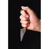 Tops Poker Tan Canvas Micarta Black 1095 Steel Fixed Blade Knife w/ Sheath KR01
