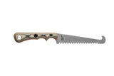 TOPS Muley Skinner & Saw Combo Fixed Blade Knife w/ Leather Sheath MCMB01