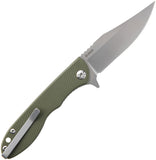 TOPS MSF-G Linerlock OD Green G10 Folding Elmax Clip Point Pocket Knife MSFG01