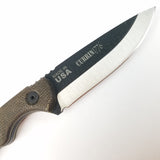 TOPS Mini Scandi Currin 1776 LTD Fixed Blade Knife Green Micarta 1095 MSK25C