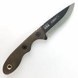 TOPS Mini Scandi Currin 1776 LTD Fixed Blade Knife Green Micarta 1095 MSK25C