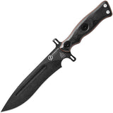 Tops Operator 7 Fixed Blade 1075HC Blackout Micarta/G10 Knife OP702