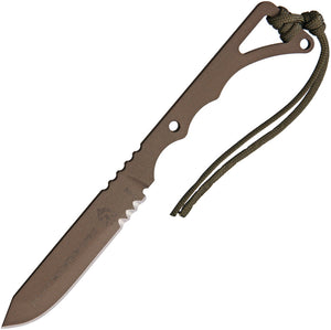 TOPS Rocky Mountain Spike One Piece Fixed Blade Sandstorm Breeze Knife - RMS01