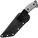 TOPS Steel Eagle Black & Gray Linen Micarta 1095 Drop Pt Fixed Blade Knife E105E