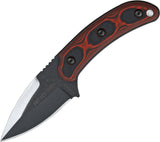 TOPS SGT Scorpion Fixed Carbon Steel Blade Black & Red Handle Knife SGTS01