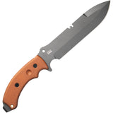 TOPS Tahoma Field Tan Canvas Micarta 1095 Single Edge Fixed Blade Knife TAHO03TNS