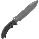 TOPS Tahoma Field Black Canvas Micarta 1095 Single Edge Fixed Blade Knife TAHO04TNS