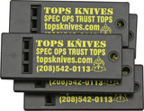 TOPS Knives Set of 5 Black Plastic Loud Blast Survival Tool Gear Whistles TKSW05