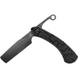 TOPS Tac Raze 2 Black Handle Razor Friction Folding Knife traz03