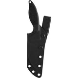 TOPS Unzipper Black G10 1095HC Wharncliffe Fixed Blade Knife w/ Sheath UNZ01