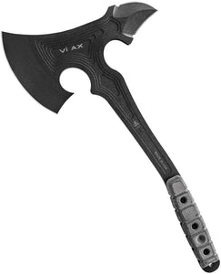 TOPS 17.5" VI Ax Fixed Carbon Steel Axe Head Black Handle + Belt Sheath VIAX01