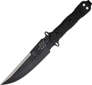 TOPS 12" Zero Dark 30 Fixed Blade Rocky Mountain Tread Black Handle Knife ZERO30