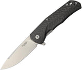 Lion Steel TRE Titanium Framelock Carbon Fiber M390 Bohler Stainless Knife