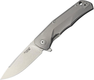 Lion Steel TRE Titanium 6AI-4V Gray Framelock Bohler M390 Stainless Knife