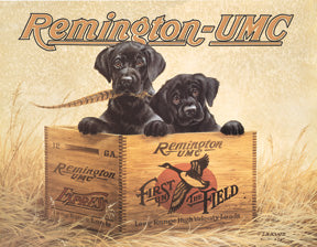 Remington Finders Keepers UMC First in Field Hunting Retro Metal Tin Sign 0932