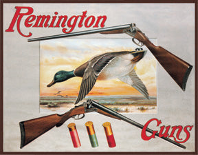 Remington Guns Ducks & Shotguns Hunting Man Cave Metal Tin Sign 1002