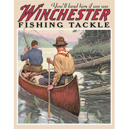 Winchester Fishing Tackle Man Cave Nostalgic Retro Metal Tin Sign 1008