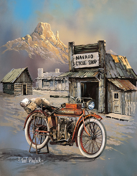Apache High Speed Indian Navajo Cycle Shop Man Cave Vintage Metal Tin Sign 1030