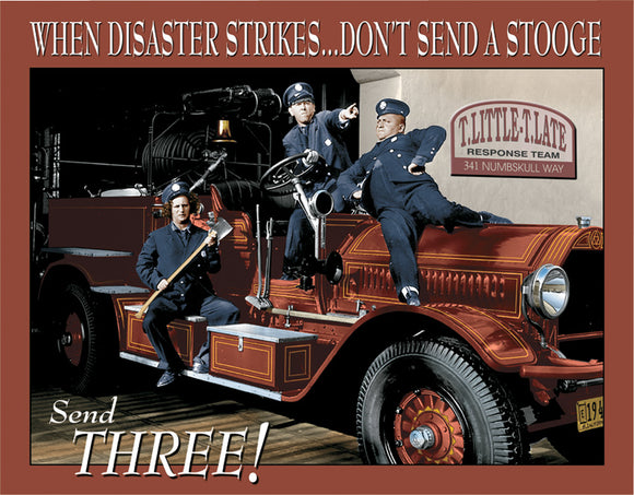 New The Three Stooges Fire Dept Man Cave Vintage Metal Tin Sign 1081