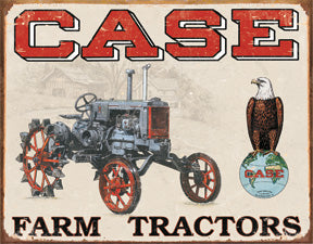 Case Farm Tractors - CC High Man Cave Vintage Metal Tin Sign 1230
