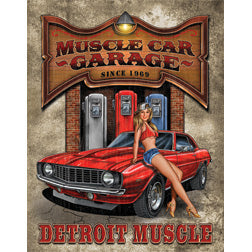 New Legends Detroit Muscle Car Garage Man Cave Vintage Metal Tin Sign 1568