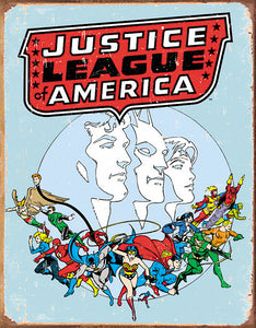 Retro Justice League Wall Décor Metal Tin Sign 1641