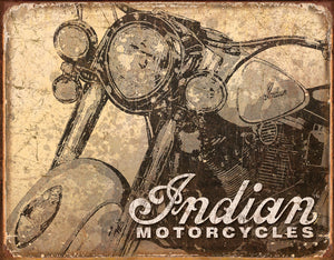 Tin Signs Indian Motorcycles Antiquied Man Cave Metal Sign 1724