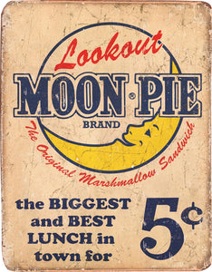 Tin Signs Moon Pie Best Lunch Nostalgic Vintage Advertisement Metal Sign 1801