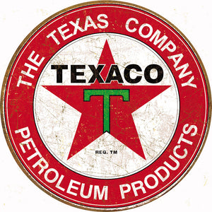 Texaco Filling Station The Texas Company Vintage Metal Tin Sign 1926