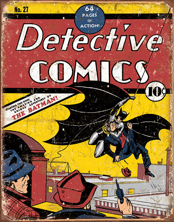 Detective Comics The Batman Comic Book Cover No.27 Retro Metal Tin Sign 1967