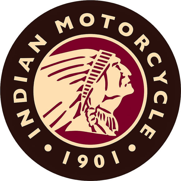 Indian Motorcycle 1901 Round Logo Tin Sign 2160